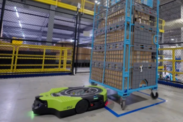 亚马逊推出旗下首款全自动移动仓库机器人